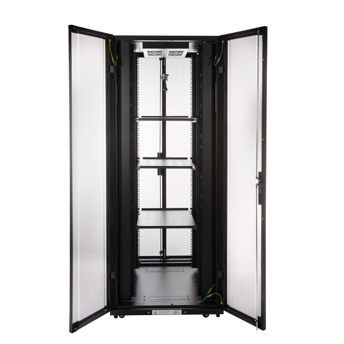 4Cabling 42RU 800mm Wide x 1070mm Deep Premium Server Rack with Bi-Fol ...