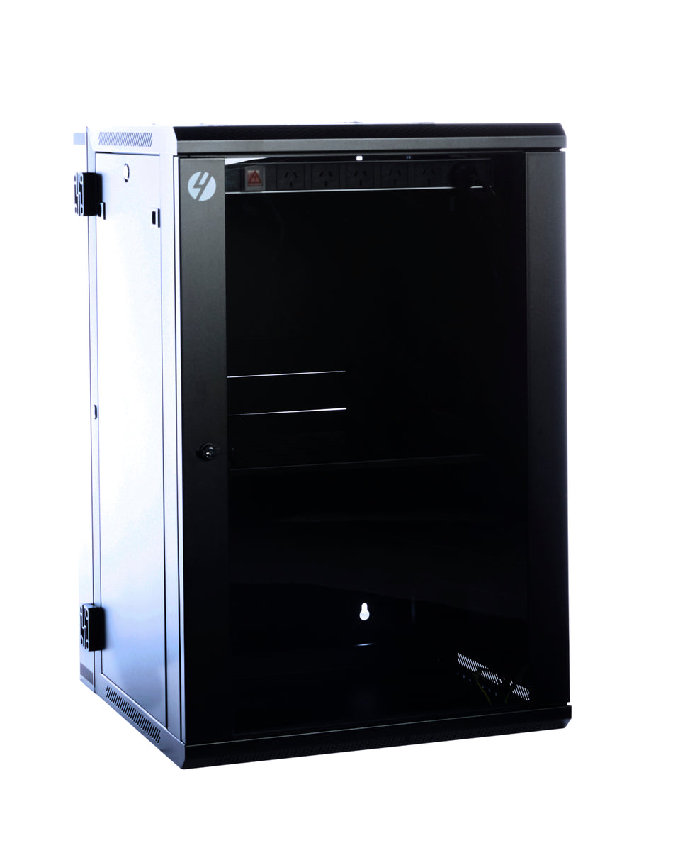 4Cabling 18RU W600mm x D600mm Hinged Wall Mount Server Rack