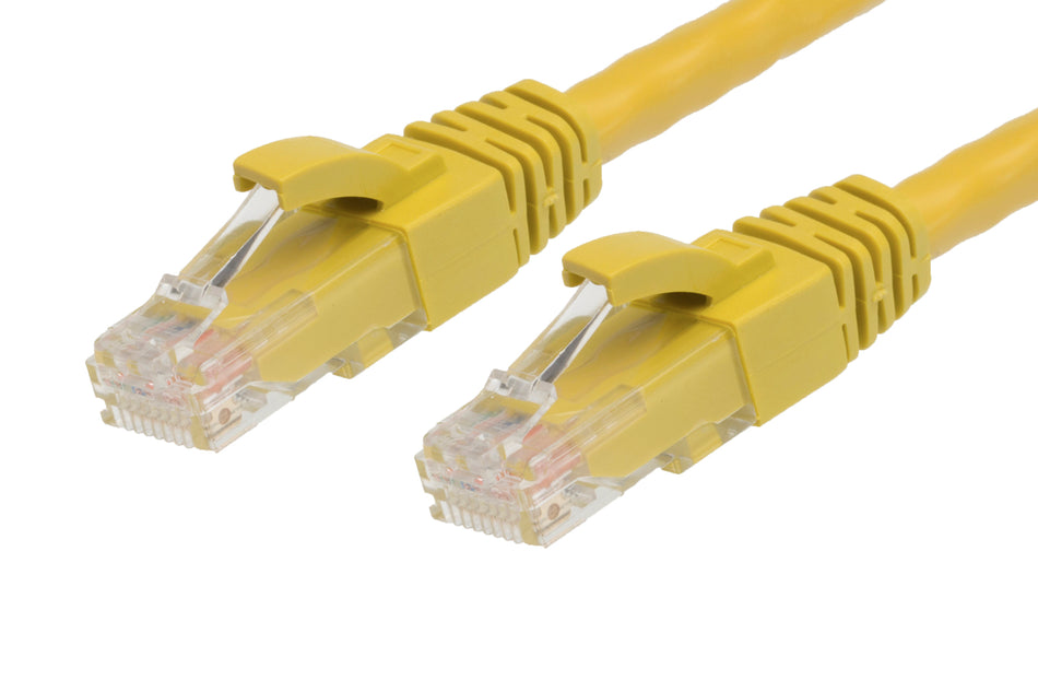 0.25m RJ45 CAT5E Ethernet Network Cable | Yellow