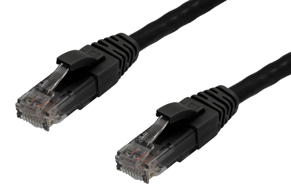 0.25m RJ45 CAT6 Ethernet Network Cable | 10 Pack Black