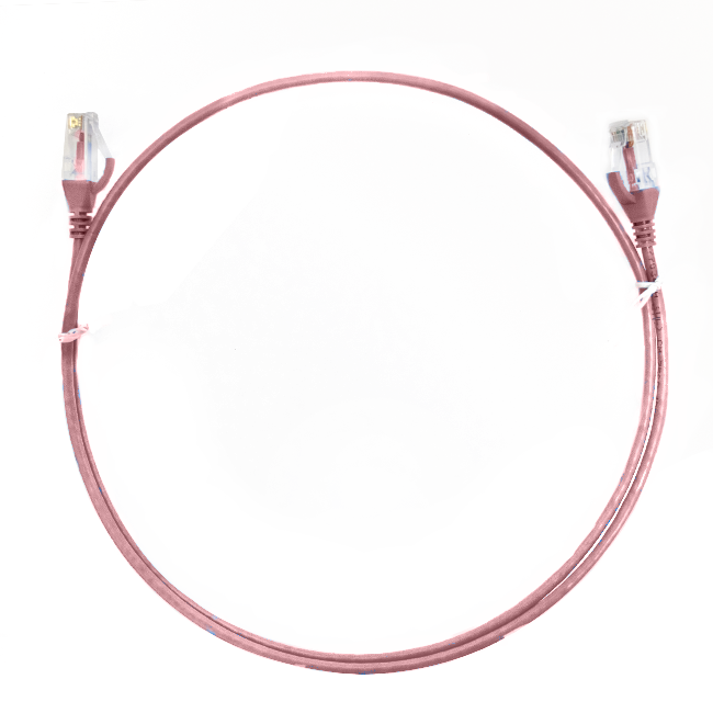 3m CAT6 Ultra Thin LSZH Ethernet Network Cable | Pink