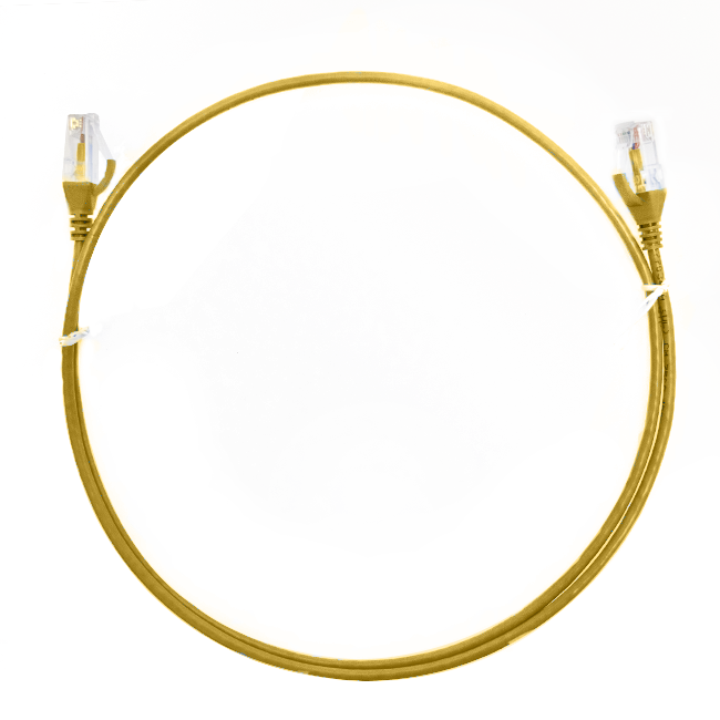 1.5m CAT6 Ultra Thin LSZH Ethernet Network Cable | Yellow