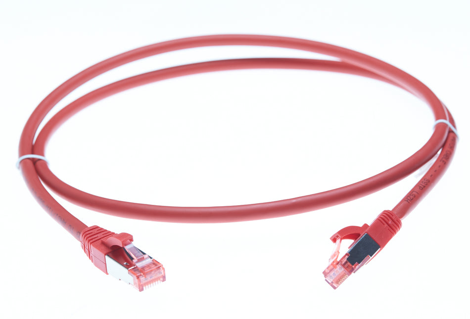 10m CAT6A S/FTP LSZH Ethernet Network Cable | Red