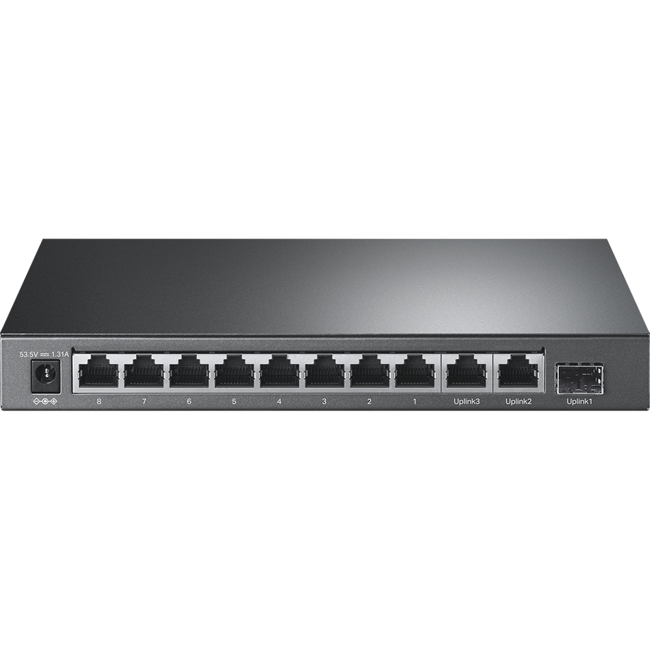 TP-Link TL-SL1311P | 8 Port 10/100Mbps + 3 Port Gigabit Desktop Switch with 8 Port PoE+