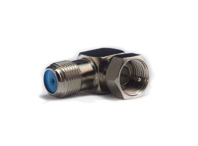 Right Angle - F Type Male to F Type Female 3 GHz | FOXTEL APPROVED