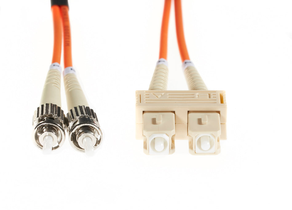 20m SC-ST OM1 Multimode Fibre Optic Cable | Orange