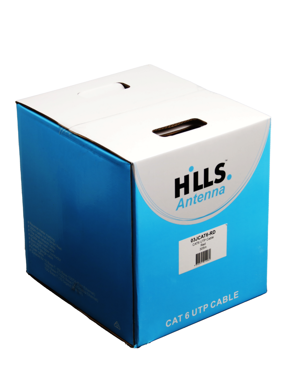 Hills Antenna 4 Pair CAT6 UTP LAN Cable 305M Box - Red
