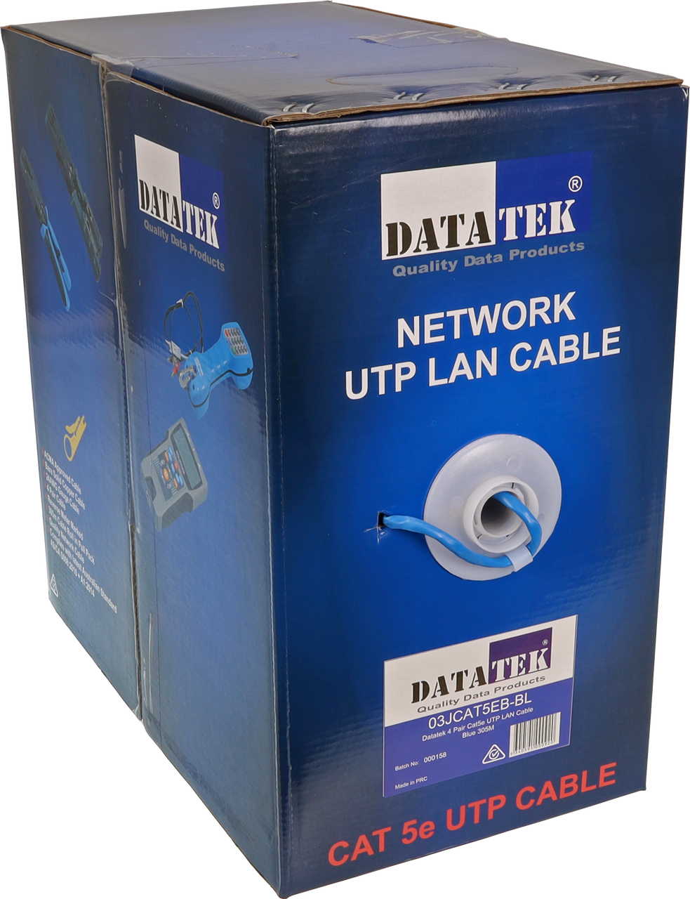 Digitek CAT5e 4 Pair Data Cable UTP 305M Box - Blue