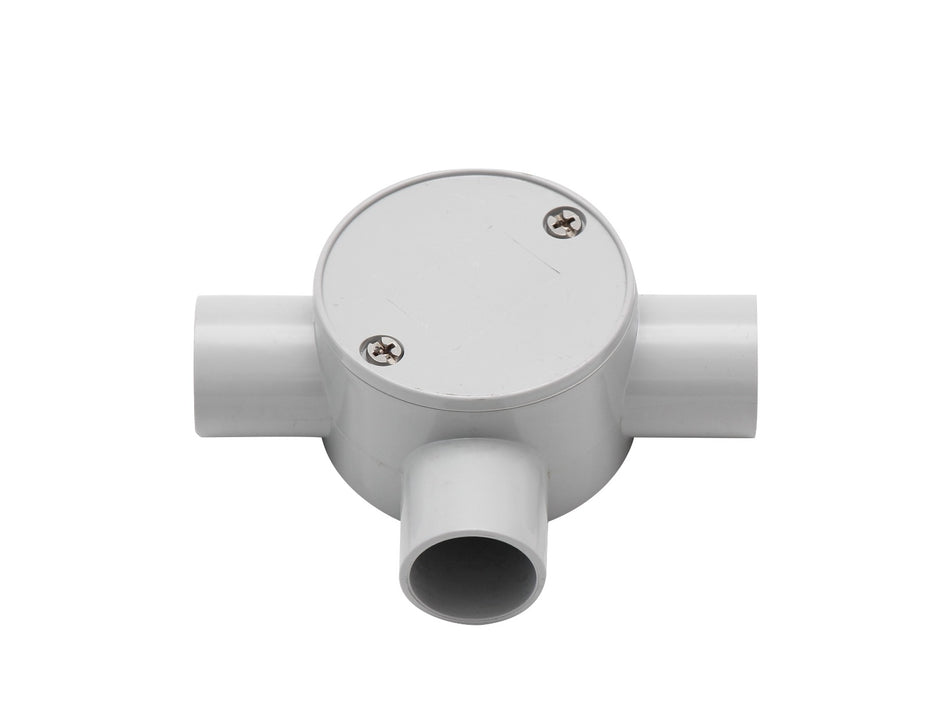 4C | Junction Box 25mm 3 Way - 10 Pack