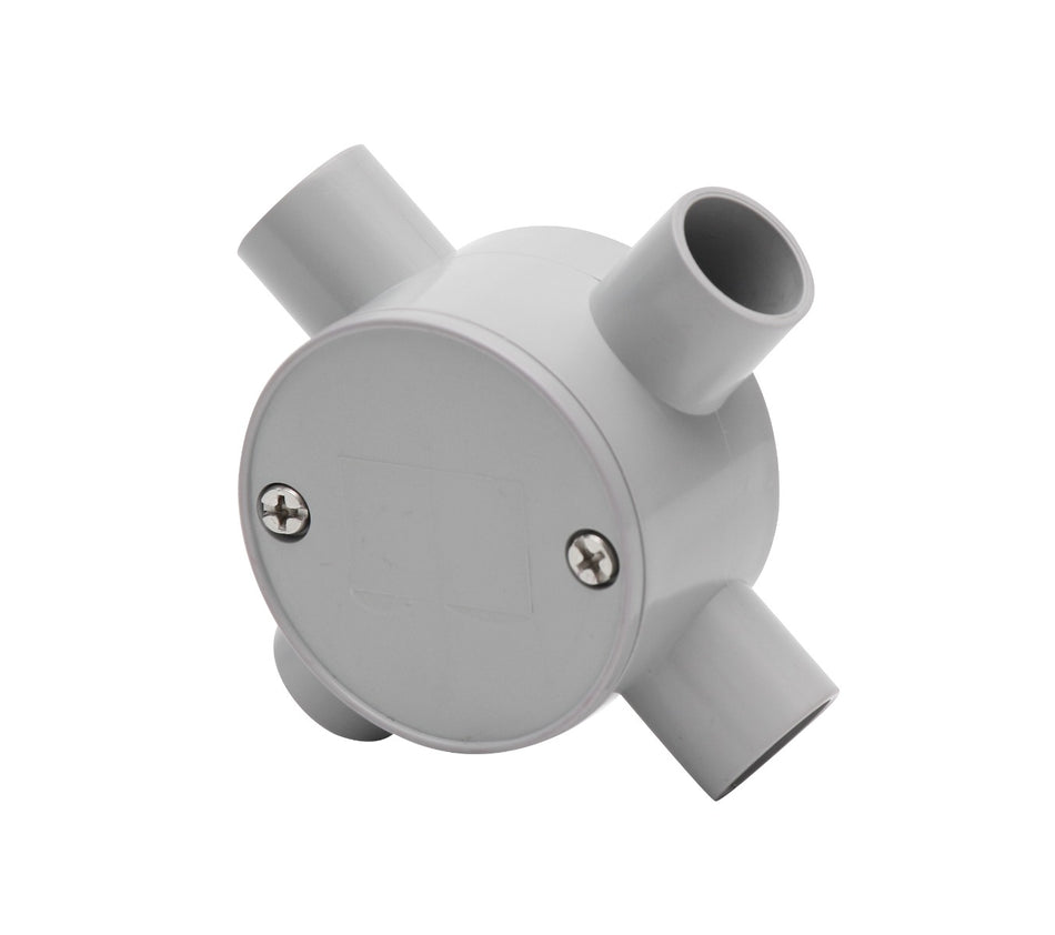 4C | Junction Box 25mm 4 Way - 10 Pack