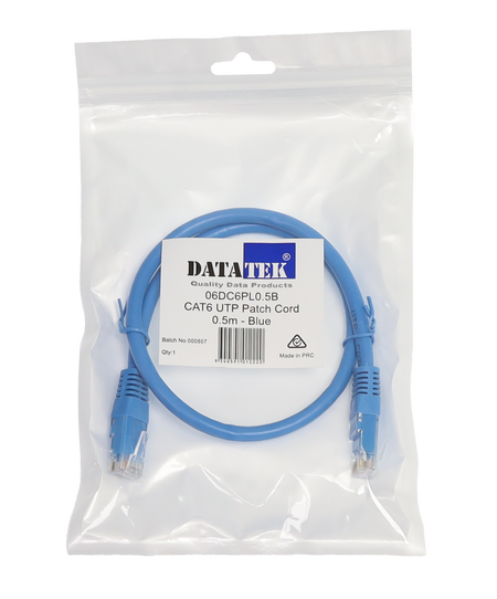 Datatek 0.5M CAT6 UTP Patch Lead