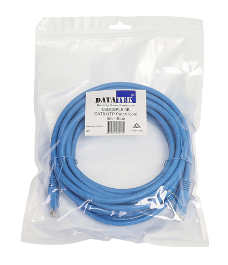 Datatek 5M CAT6 UTP Patch Lead