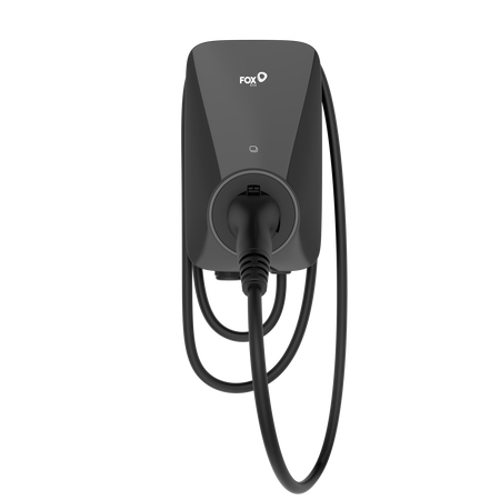 FOXESS EV Charger A Series Black 7.3kW Plug 6m Cables 1Phase w/Bluetooth+RFID+WIFI+OCPP 1.6+LAN+1CT