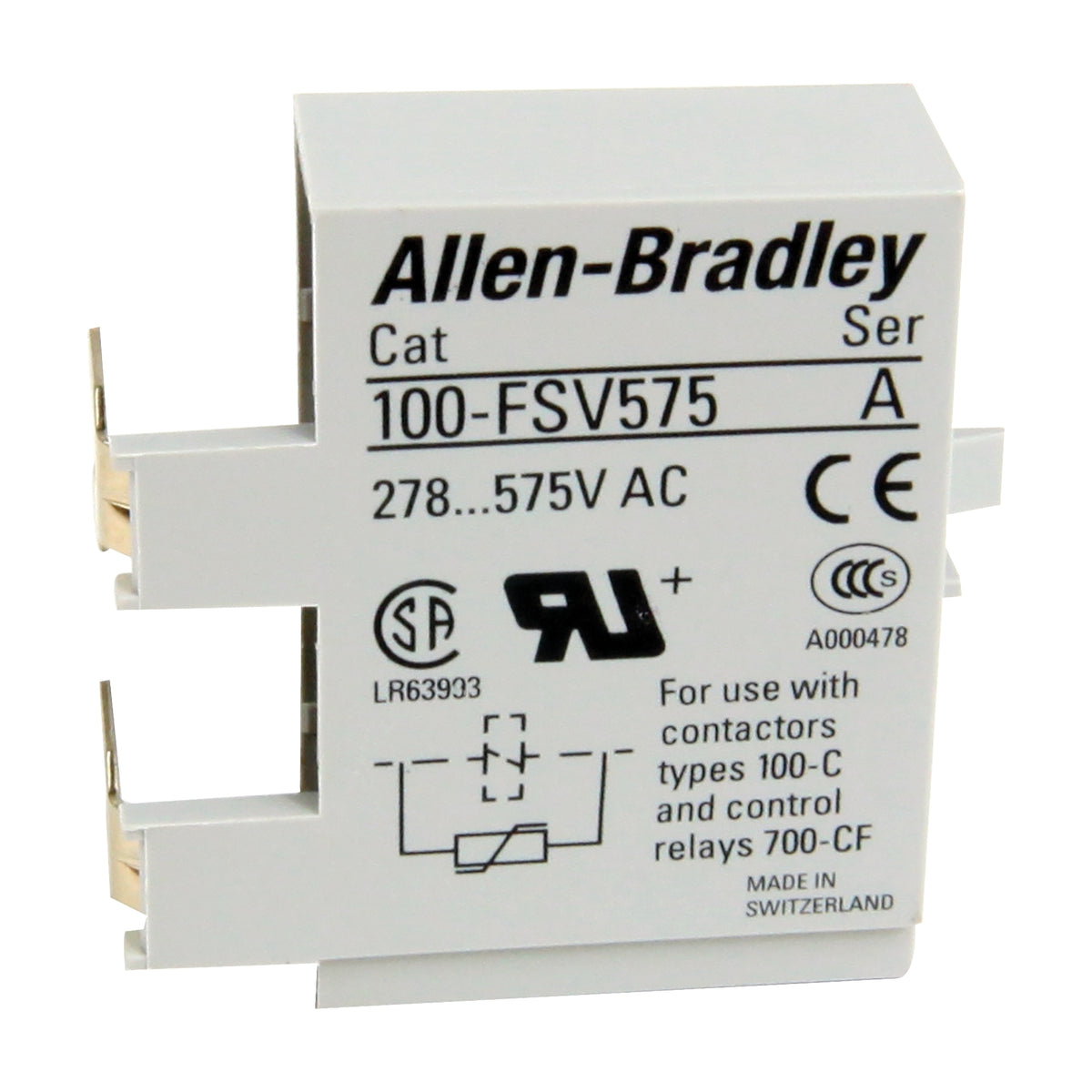 100FSC280 Contactor Coil Suppressor