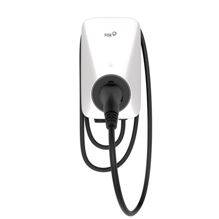FOXESS EV Charger A Series White 22kW Plug 6m Cables 3Phase w/Bluetooth+RFID+WIFI+OCPP 1.6+LAN