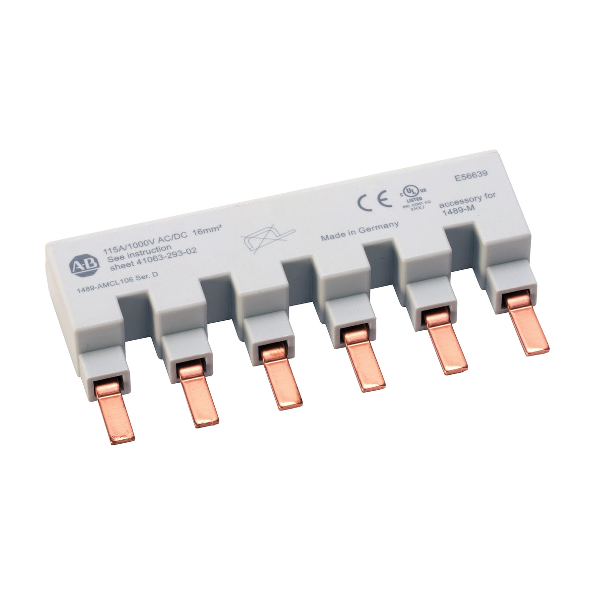 1489AMCL306 MCB Busbar Comb 1 Pole
