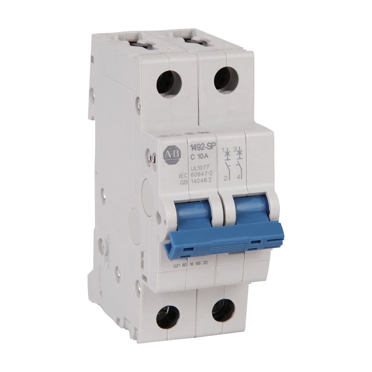 1492SPM2C100 MCB 10kA 2 Pole C Curve