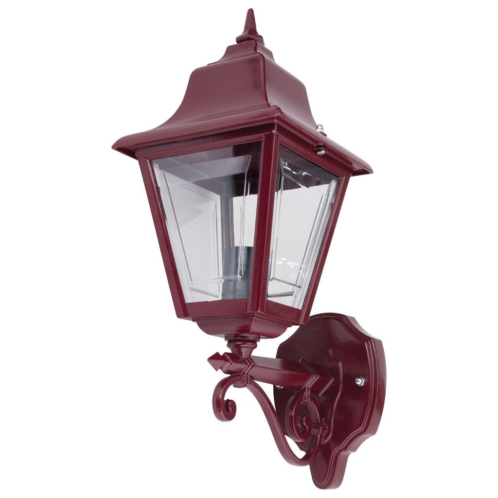 Paris Upward Wall Light Burgundy
