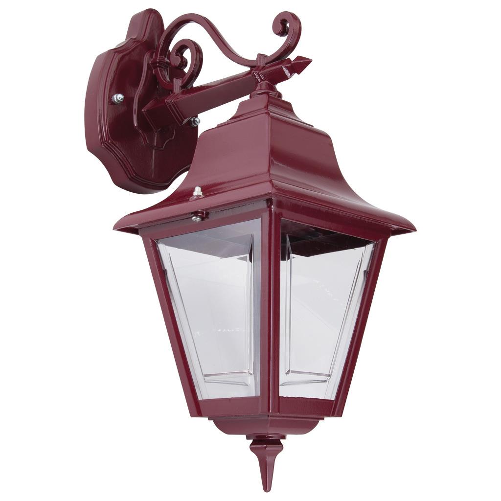 Paris Downward Wall Light Burgundy