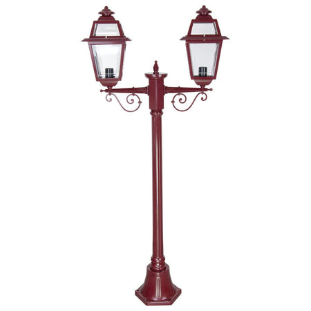 Avignon Twin Head Short Post Light Burgundy