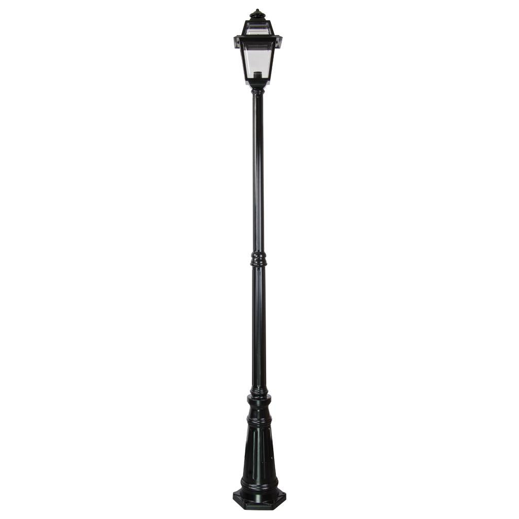 Avignon Single Head Tall Post Light Black