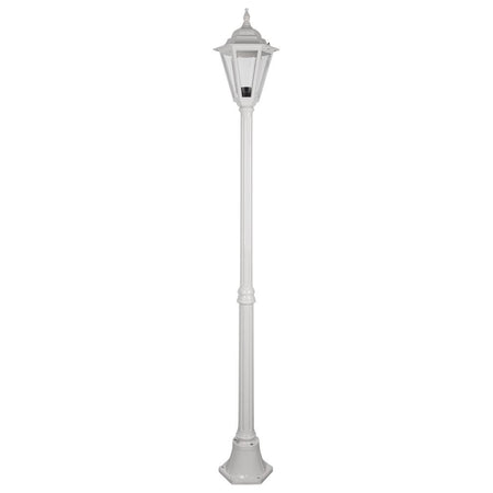 Turin Single Head Medium Post Light White