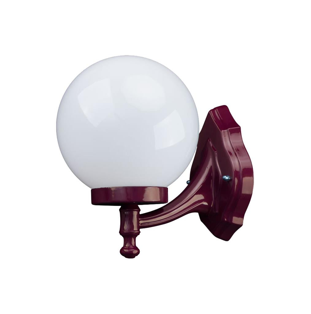 Siena 20cm Sphere Wall Bracket Light Burgundy