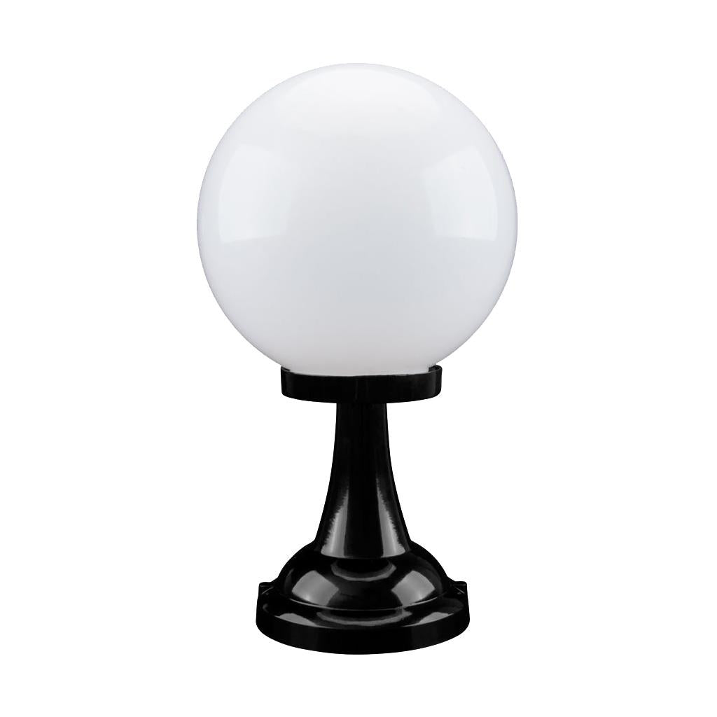 Siena 25cm Sphere Pillar Mount Light Black