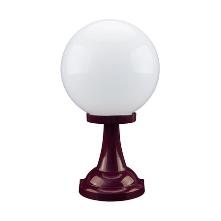 Siena 25cm Sphere Pillar Mount Light Burgundy