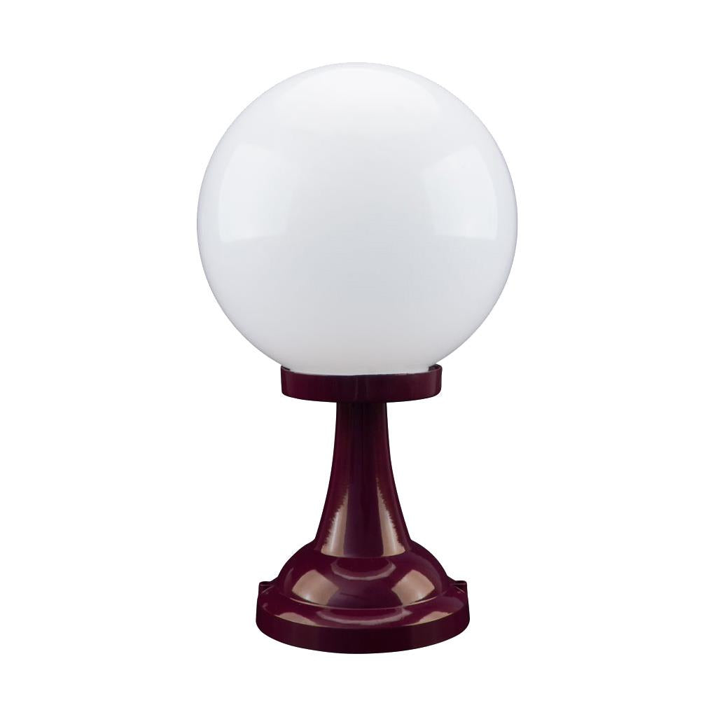 Siena 30cm Sphere Pillar Mount Light Burgundy