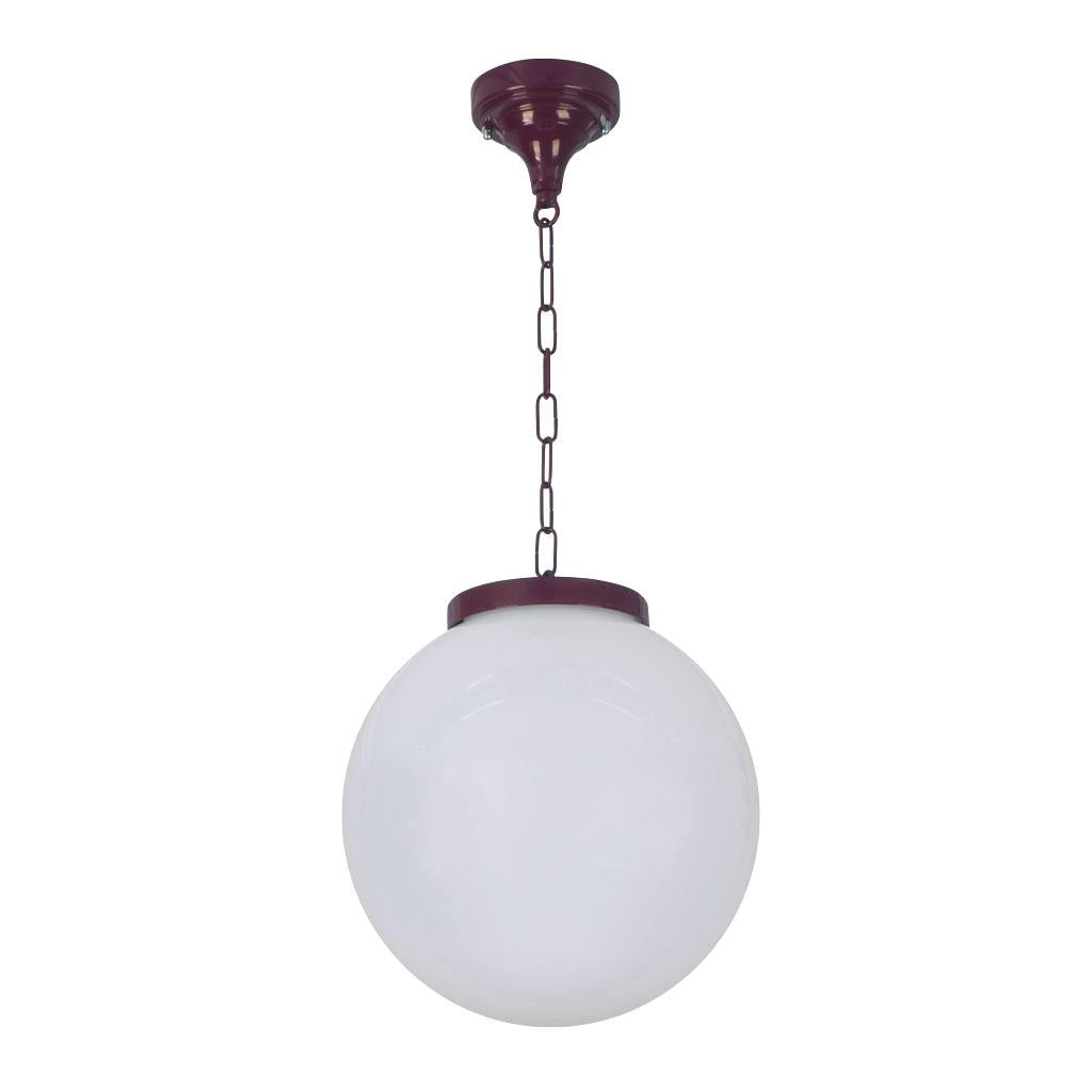 Siena 30cm Sphere Pendant Light Burgundy