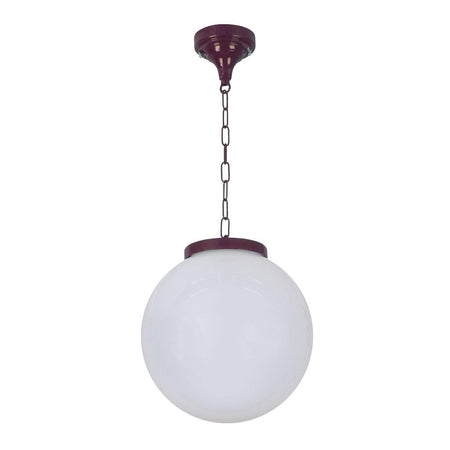 Siena 30cm Sphere Pendant Light Burgundy