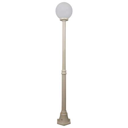 Siena 25cm Sphere Medium Post Light Beige