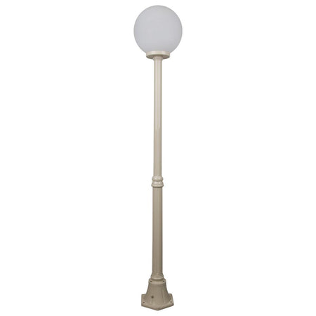 Siena 30cm Sphere Medium Post Light Beige
