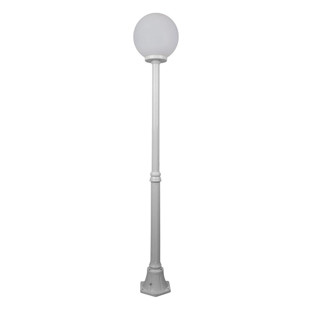 Siena 30cm Sphere Medium Post Light White