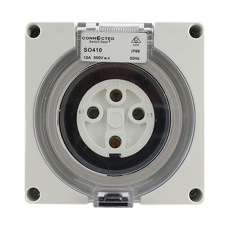 IP66 Socket Outlet 4 Pin – 500V 10A