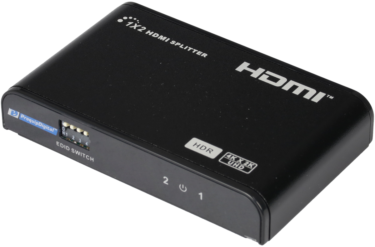 ProquipDigital 1 in 2 Out HDMI Splitter - 4K @ 60Hz HDR