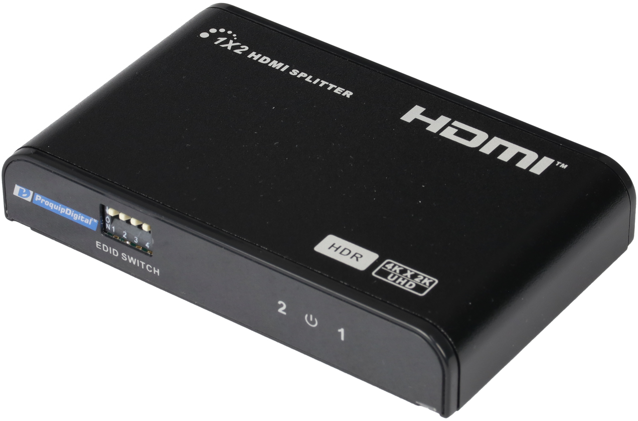 ProquipDigital 1 in 2 Out HDMI Splitter - 4K @ 60Hz HDR
