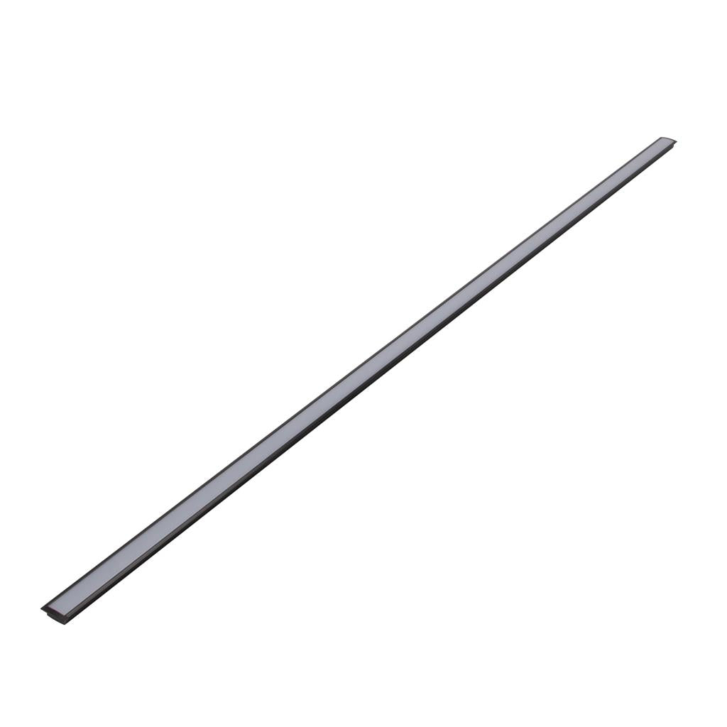 Nova Line 1 Metre Recessed LED Profile Black