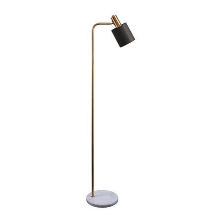 Marisol 1 Light Floor Lamp Black / Antique Brass