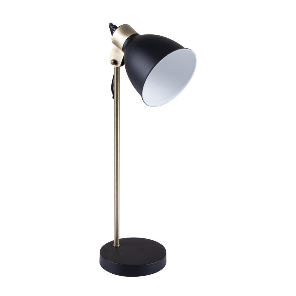 Leah 1 Light Desk Lamp Black