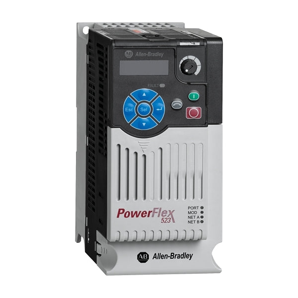 Allen-Bradley PowerFlex 523 VSD 480V IP20 10.5A 4kW ND and HD Frame B