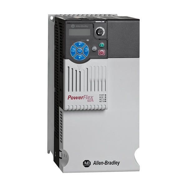 Allen-Bradley PowerFlex 523 VSD 480V IP20 30A 15kW Nd Or 24A 11kW Hd Frame D