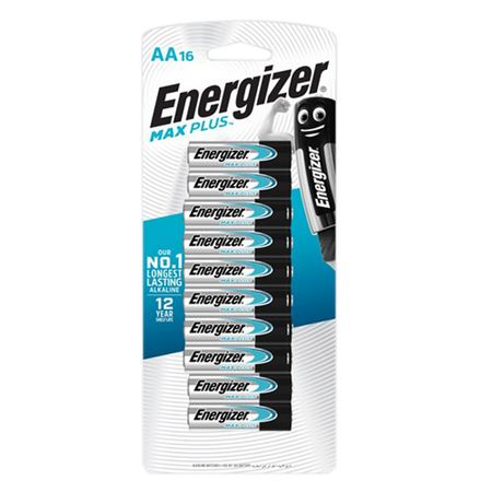 Energizer Max Plus Advanced X91RP16T 1.5V AA Battery - 16 Pack