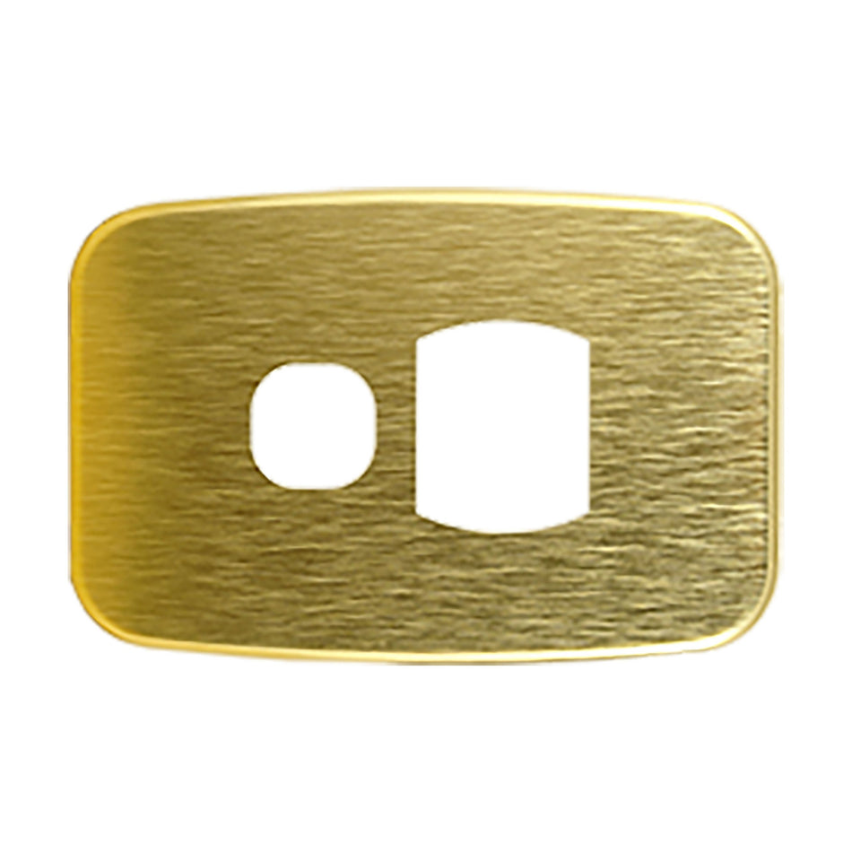 拉丝黄铜盖板 Single GPO LUNA