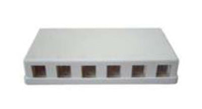 6 Port Keystone Surface Mount Box – DZ ELECTRICAL PRODUCTS