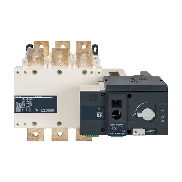 Socomec ATyS Remote Transfer Switch - ATyS r, No Integrated Logic, 4 Pole 630A
