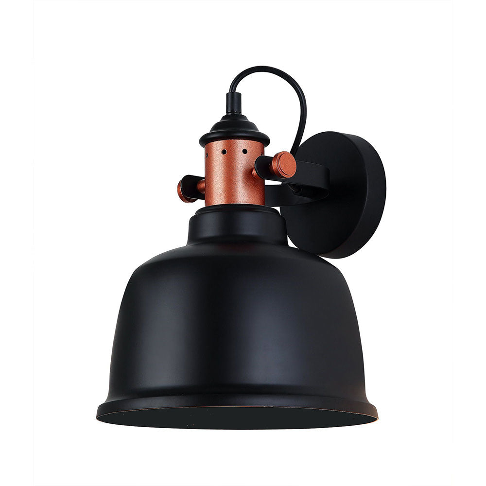 Bell Shape Wall Light Black