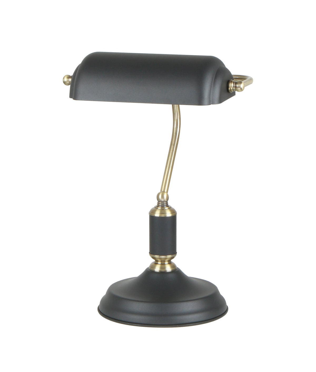 Banca Interior Banker Lamp with Cylindrical Shade - Matte Black