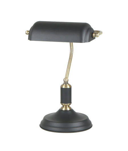 Banca Interior Banker Lamp with Cylindrical Shade - Matte Black